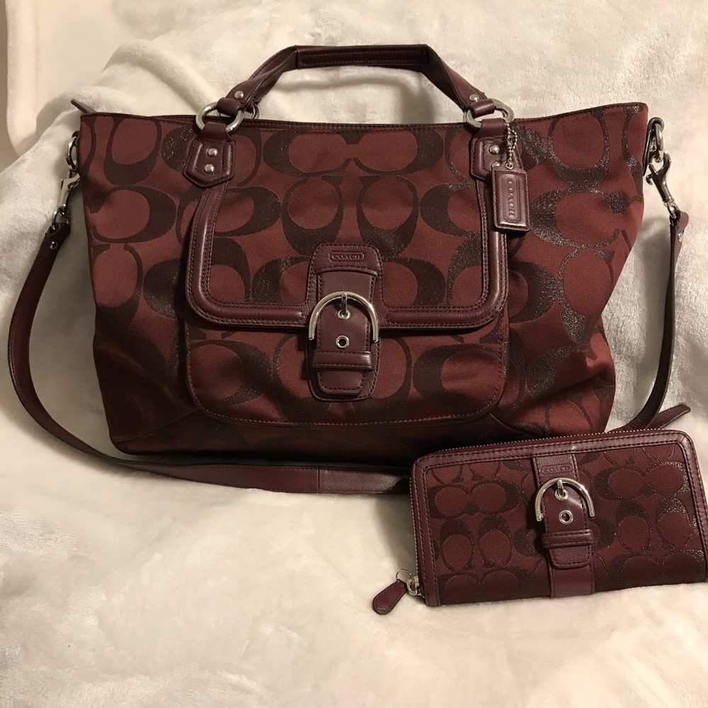 Coach F26241 Izzi Campbell  Satchel with Wallet